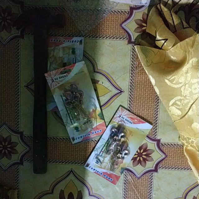 Hook Trisula Cantolan Kait Gordyn Gorden 1 Pasang Medan Jakarta Palembang Surabaya