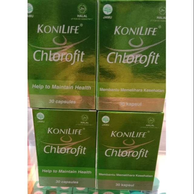 Spirulina klorofil konilife konimex sebagai detokfikasi isi 30