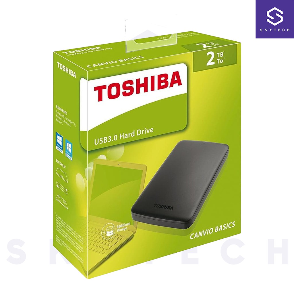 HARDISK EKSTERNAL 1TB TOSHIBA CANVIO BASIC ORIGINAL GARANSI RESMI