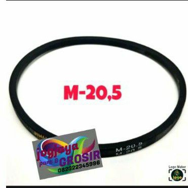 Vbelt M20,5 Mesin cuci multi - Fanbelt-vanbelt-karet panbel M20,5