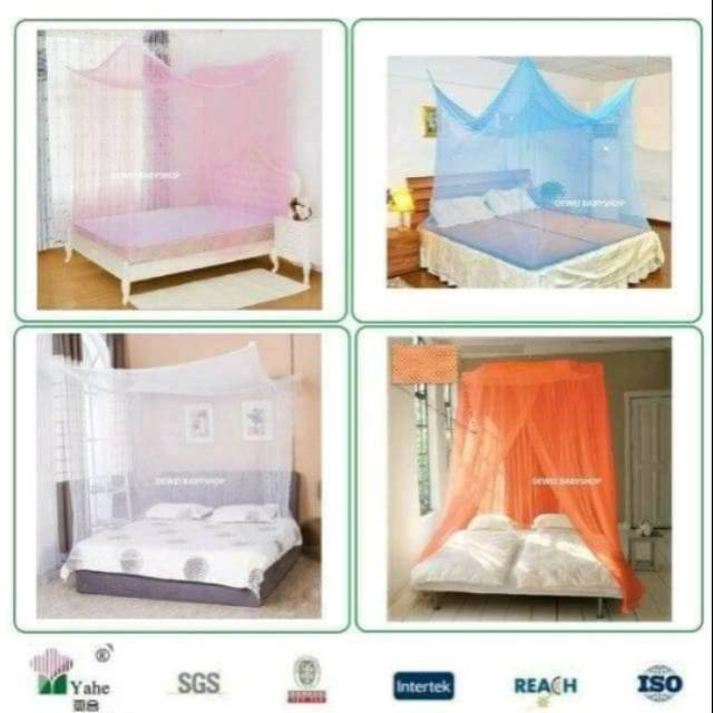 KELAMBU GANTUNG KOTAK POLOS 180x200 KASUR NO.1 BESAR MERK MANOHARA KELAMBU LIPAT Kelambu polos MURAH