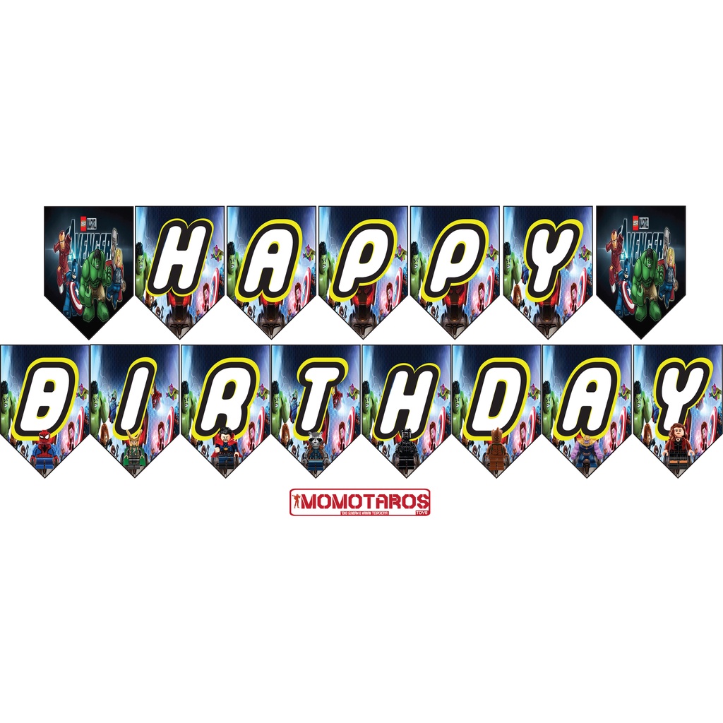 Banner HBD Lego Avengers set