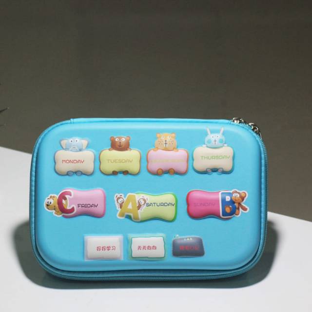 

Tempat / kotak pensil pencil case hardtop 6D timbul Days