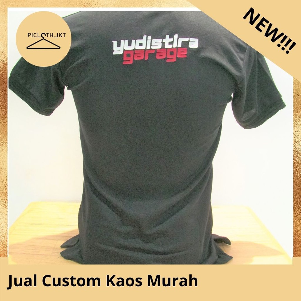 Jual Kaos Custom murah/ custom polyflex/ poliflex silicon (timbul)