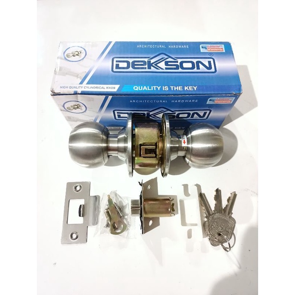 Kunci Bulat Dekson KC BL DKS 8587 ET SSS / Kunci bulat pintu kamar mandi Dekson
