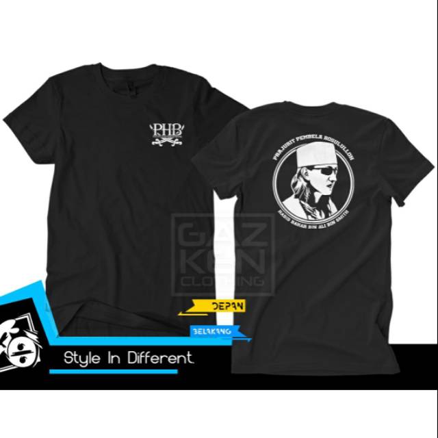 KAOS SANTRI PRAJURIT PEMBELA RASULULLAH PECINTA HABIB BAHAR BIN ALI BIN SMITH ISLAMI