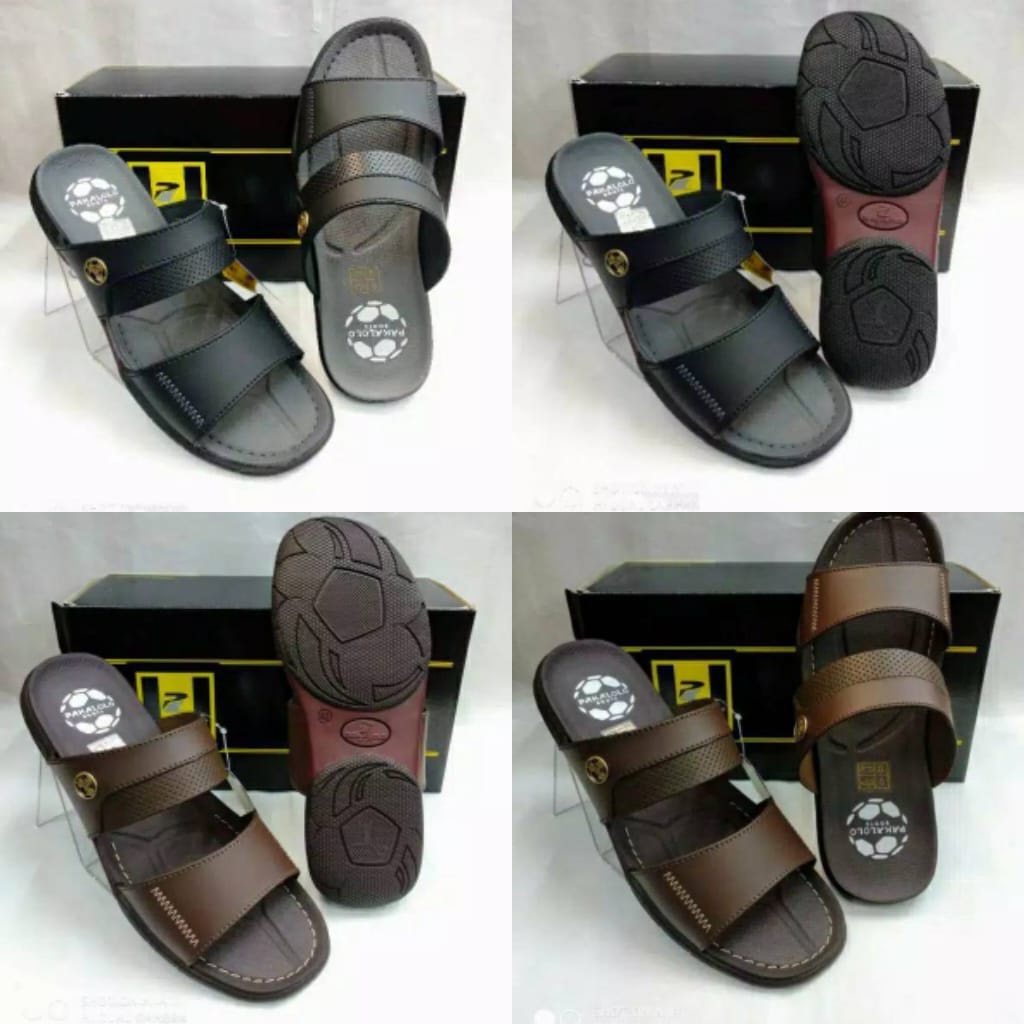 gof PAKALOLO 0933/2353/2321 SENDAL KULIT PRIA ORIGINAL Sandal Pria Pakalolo  Sendal Slop Laki-Laki