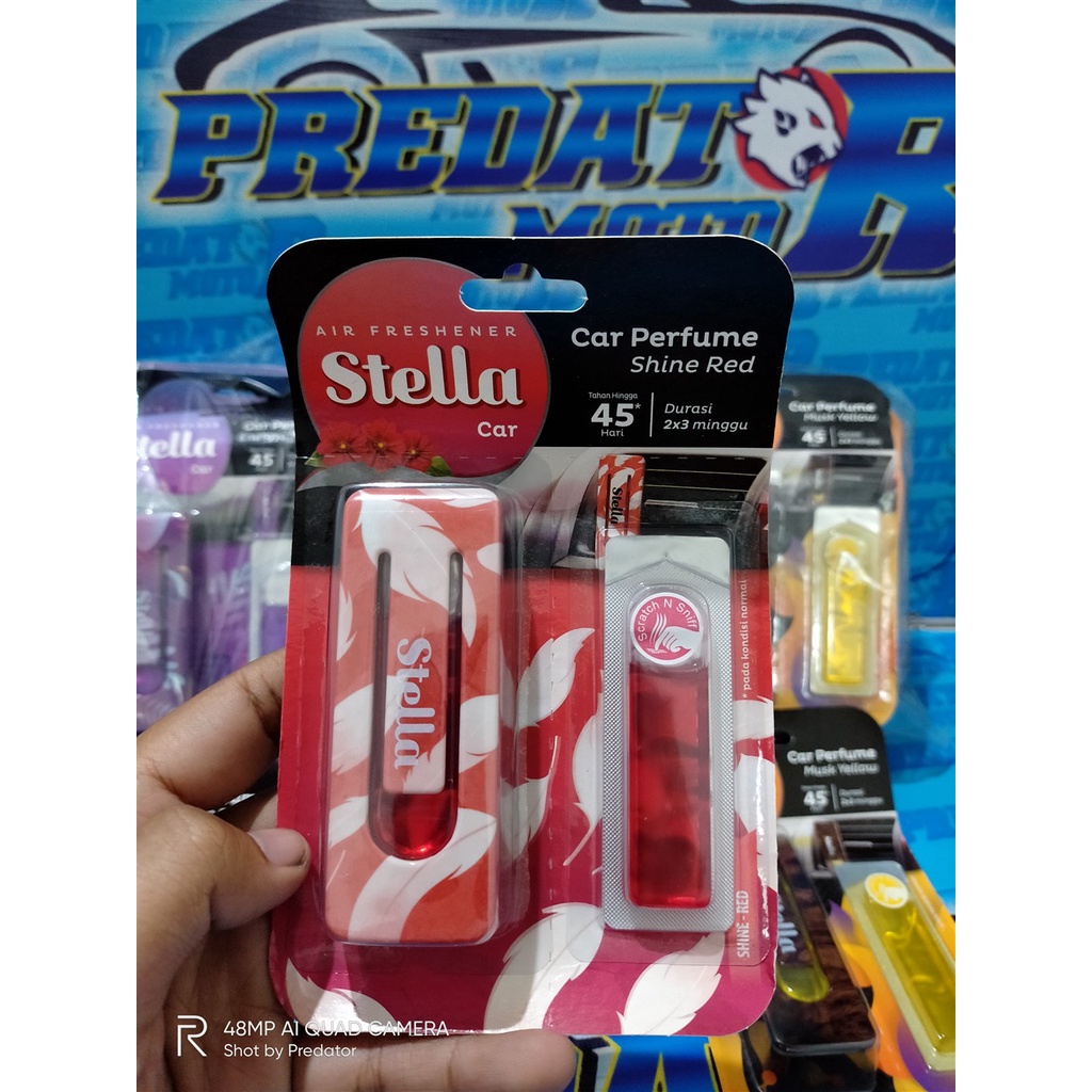 STELLA CAR PARFUM SET/REFILL PENGHARUM PARFUM AC MOBIL DGN WANGI SEGAR