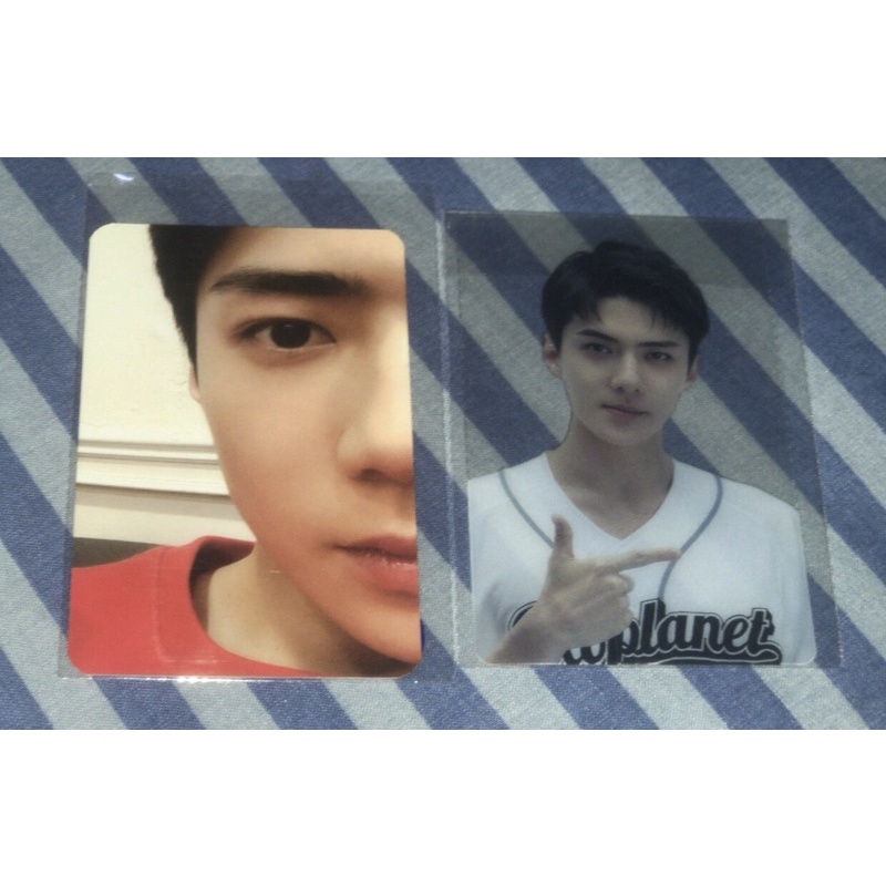 Photocard Sehun 11st elyxion transparan