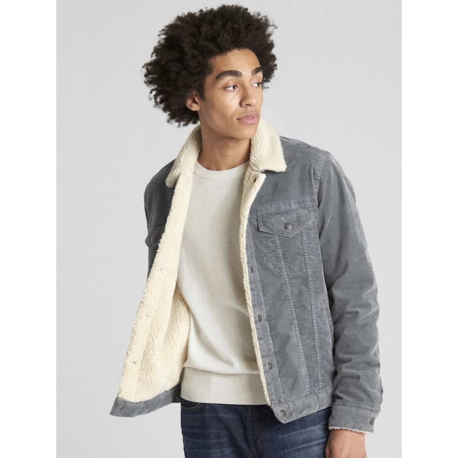 gap sherpa lined corduroy jacket