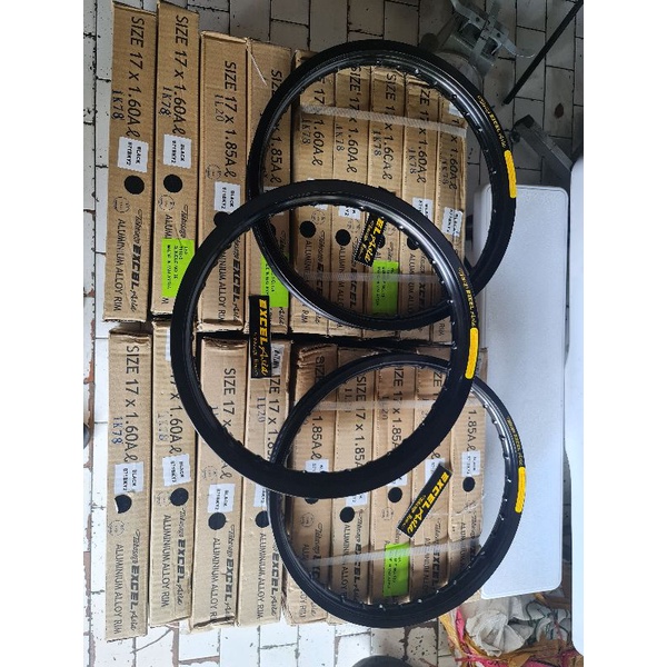 velg takasago excel asia ring 17 warna black dan titanium