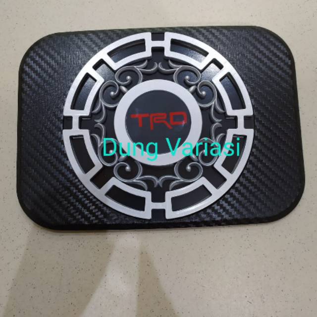 Tank cover/ tutup tangki mobil all new Avanza/Xenia  2012-2020 trd  carbon