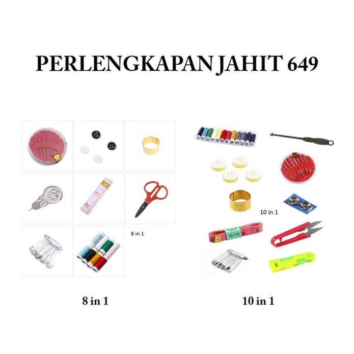 Kotak Perlengkapan Jahit / Sewing Kit Box / Paket Perlengkapan Menjahit / Kotak Alat Jahit