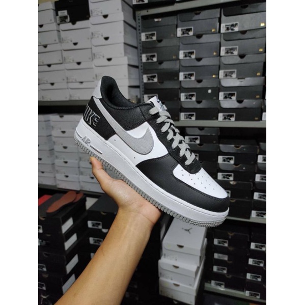 nike air force black silver