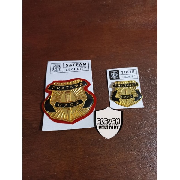PIN SATPAM GADA PRATAMA UKURAN KECIL BESAR
