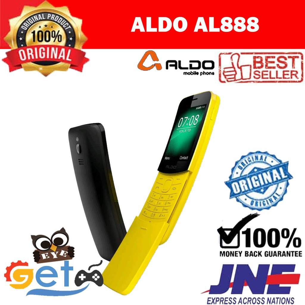 Hp ALDO AL888 BANANA REBORN DUAL SIM - GARANSI RESMI