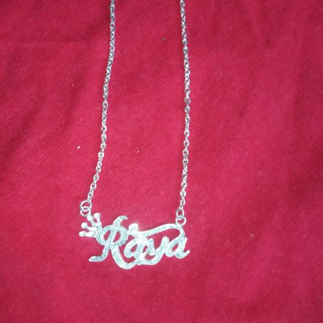 Kalung nama anak dan dewasa perak murah