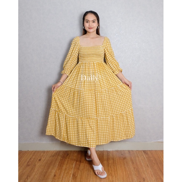 DAILYDIARY | YUNA MAXI DRESS | KOREAN DRESS-Yellow