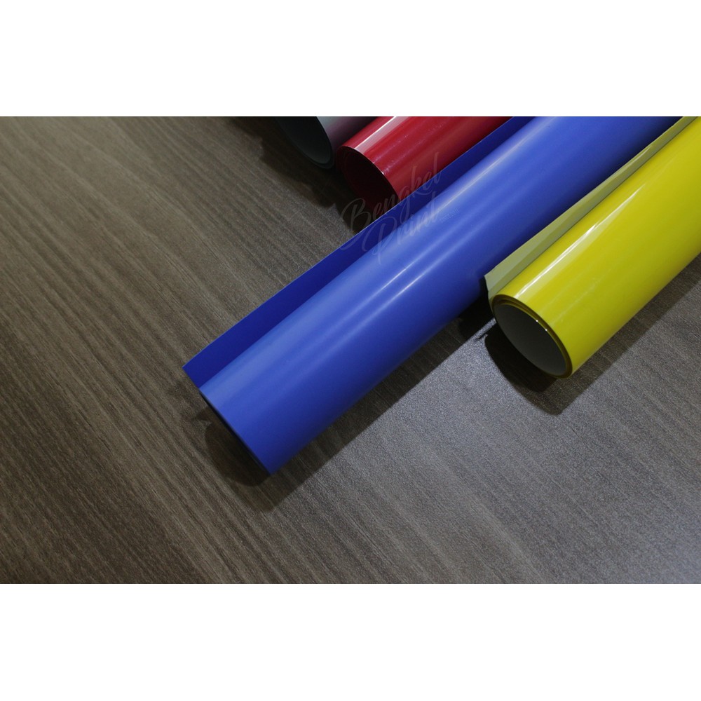 Polyflex PVC Mid blue Asli Korea Bengkel Print 0 5meter X Polyflex PVC Mid blue Asli Korea Bengkel Print 0 5meter X