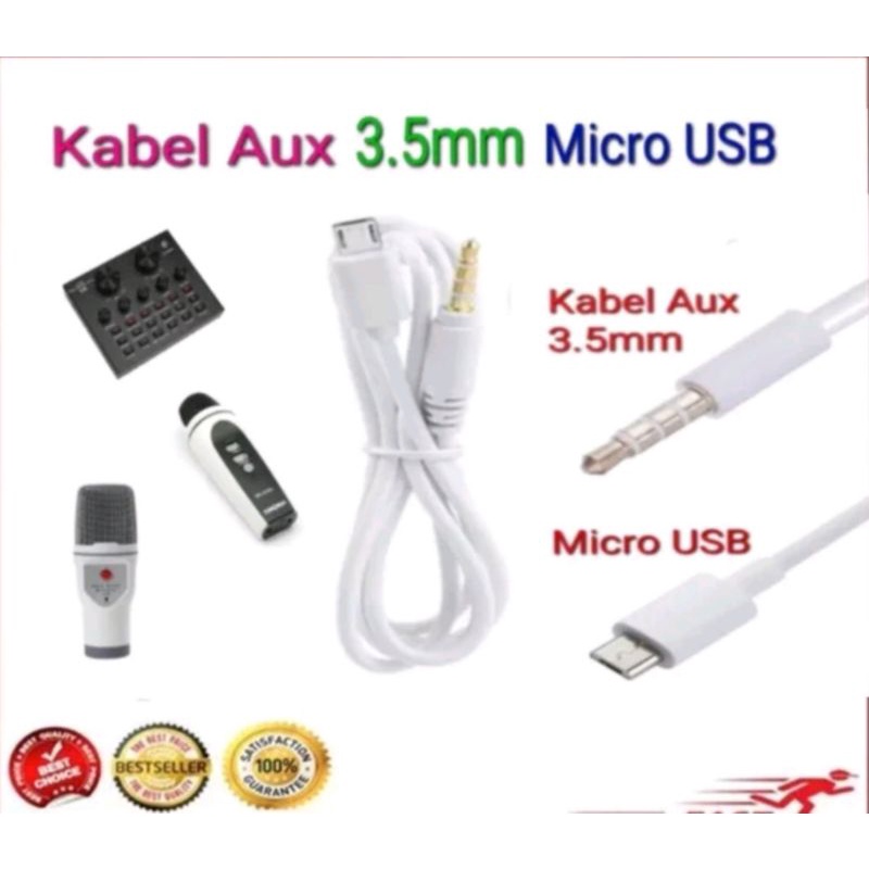 Kabel Microphone  KTV Sibore Soundcard V8 Converter V8 WSTER WS -858 Q7 Q9