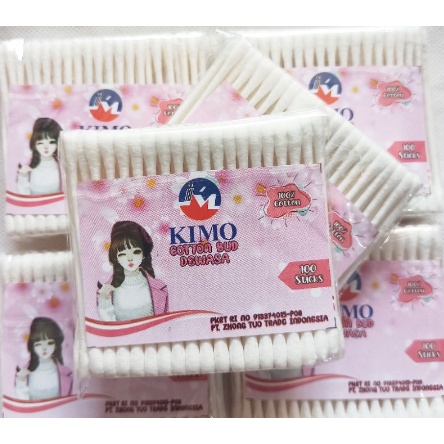 COTTON BUD KIMO Isi 100 Pcs - Cotton Bud Baby / Cotton Anak - Cotton Bud Dewasa