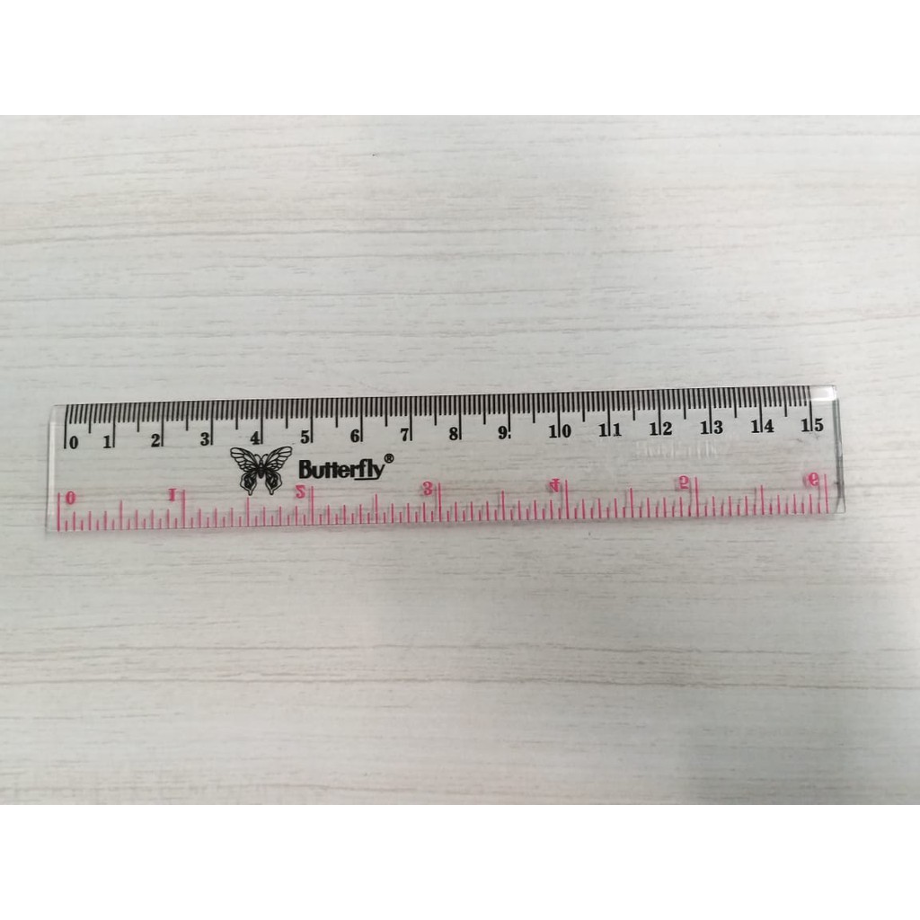 

Penggaris / Garisan Plastik Butterfly 15 CM 22010015