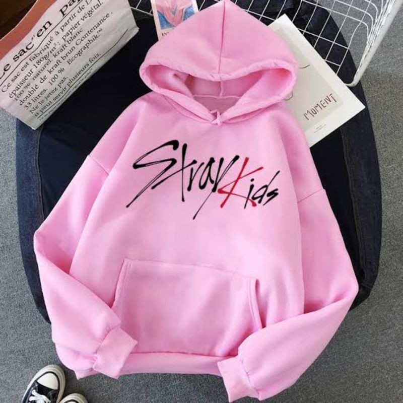 Jaket Hoodie Jumper Straykids Logo Besar Depan