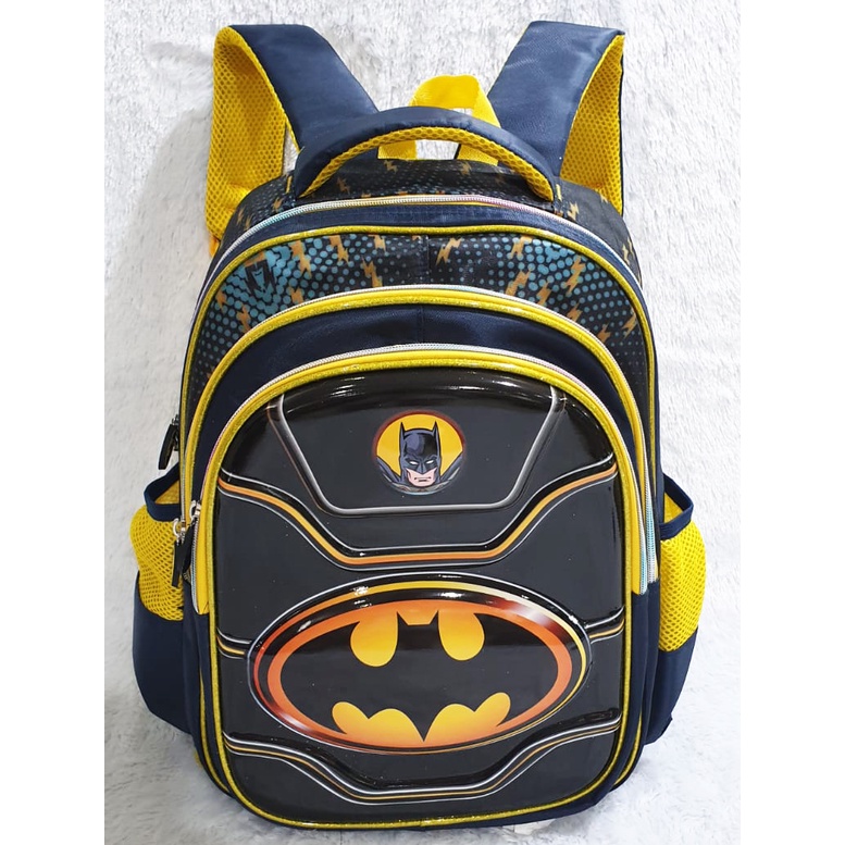 TAS RANSEL ANAK LAKI LAKI SEKOLAH SD KARAKTER SUPER JAGOAN ANAK LAKI LAKI GLOSSY / EMBOS DINO DINOSOURUS 3Res TIMBUL( Alucard - OSH 16&quot;  )