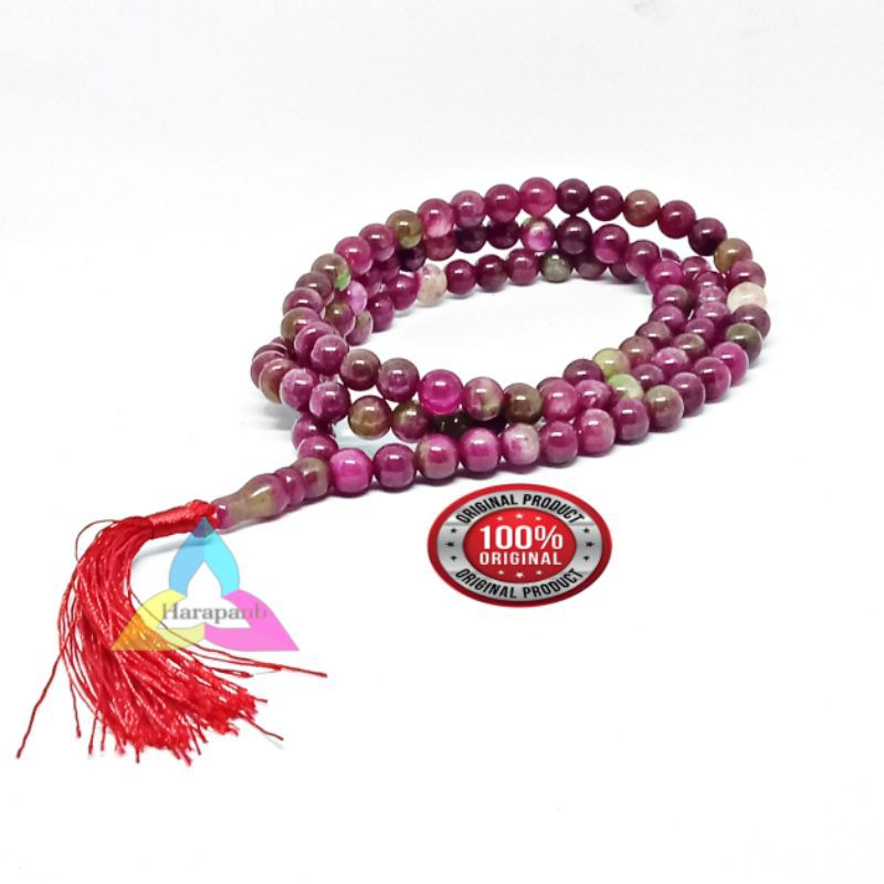 TASBIH BATU RUBY TANZANIA ASLI ISI 99