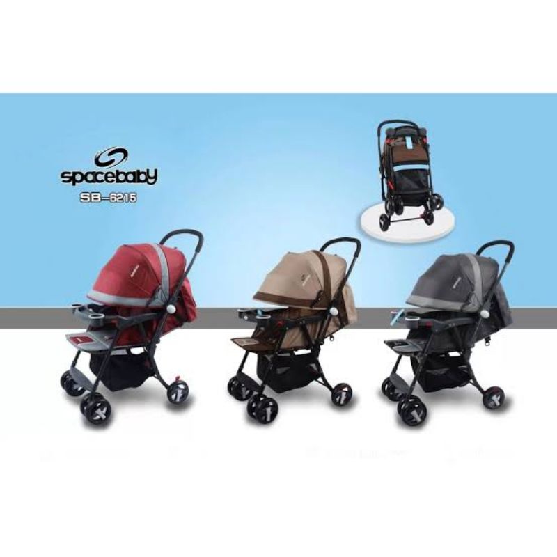 STROLLER BAYI SPACE BABY SB 6215 BISA HADAP 2 ARAH