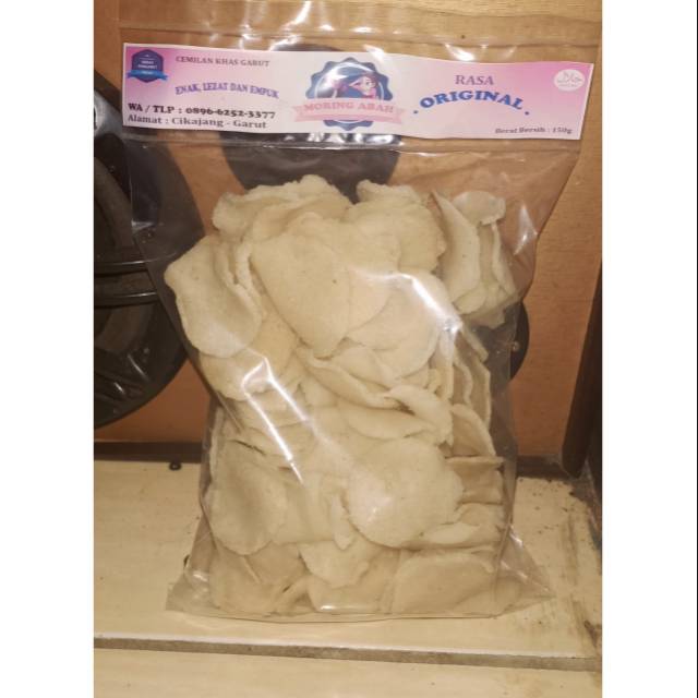 

Moring ABAH (cimol kering) 100% asli GARUT, Rasa Original - Berat 150gr