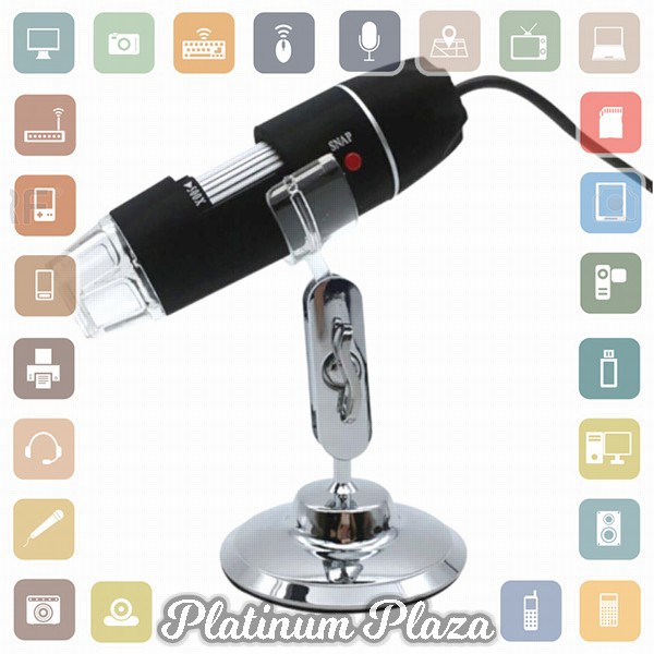 WSDCAM Digital Microscope Endoscope Camera Magnifier 500X - WS500 - Black`E0I9XF-