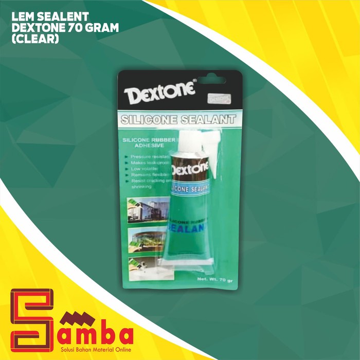 

LEM SEALENT DEXTONE 70 GRAM ( WARNA CLEAR )