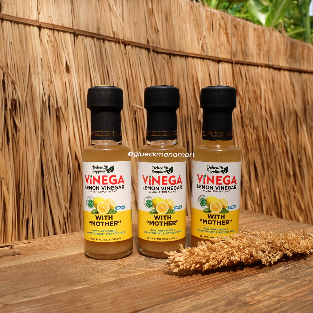 

Dehealth Supplies Lemon Vinegar - Cuka Lemon Alami 100ml