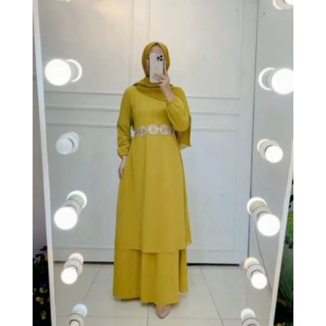 BAJU LEBARAN TERBARU baju Malaysia  FASHION MUSLIM GAMIS MAXY DRESS WANITA PREMIUM BERKUALITAS BUTIK