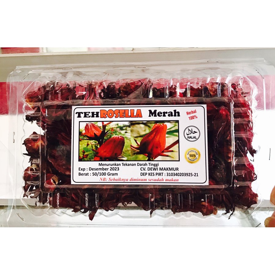 

Teh Bunga ROSELA baru panen, merah segar. Netto 100 gr