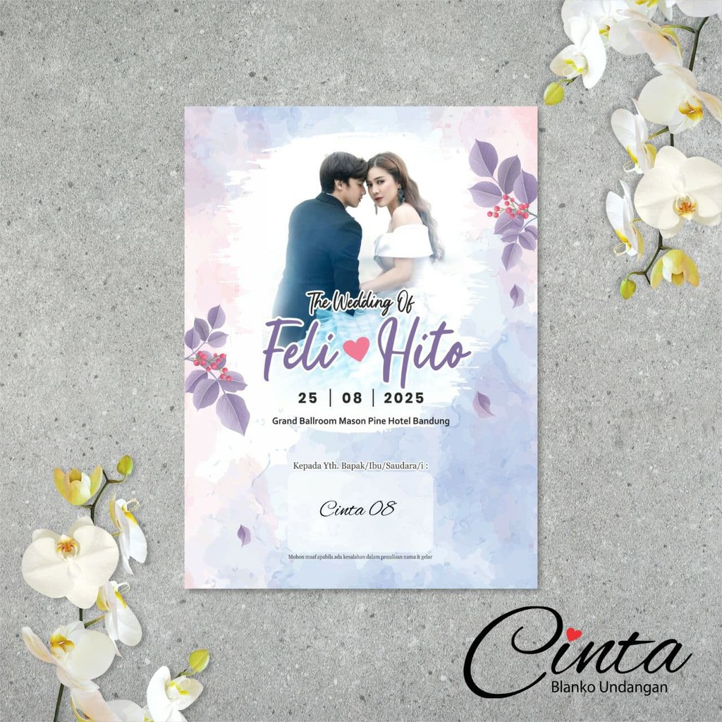 

UNDANGAN PERNIKAHAN - CINTA 08