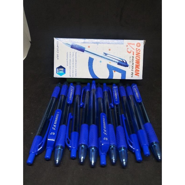 

PEN.SNOMEN.V.5.BOLPOIN.PENA.PULPEN.CETREK.Tinta.BLU.ISI.12.pcs