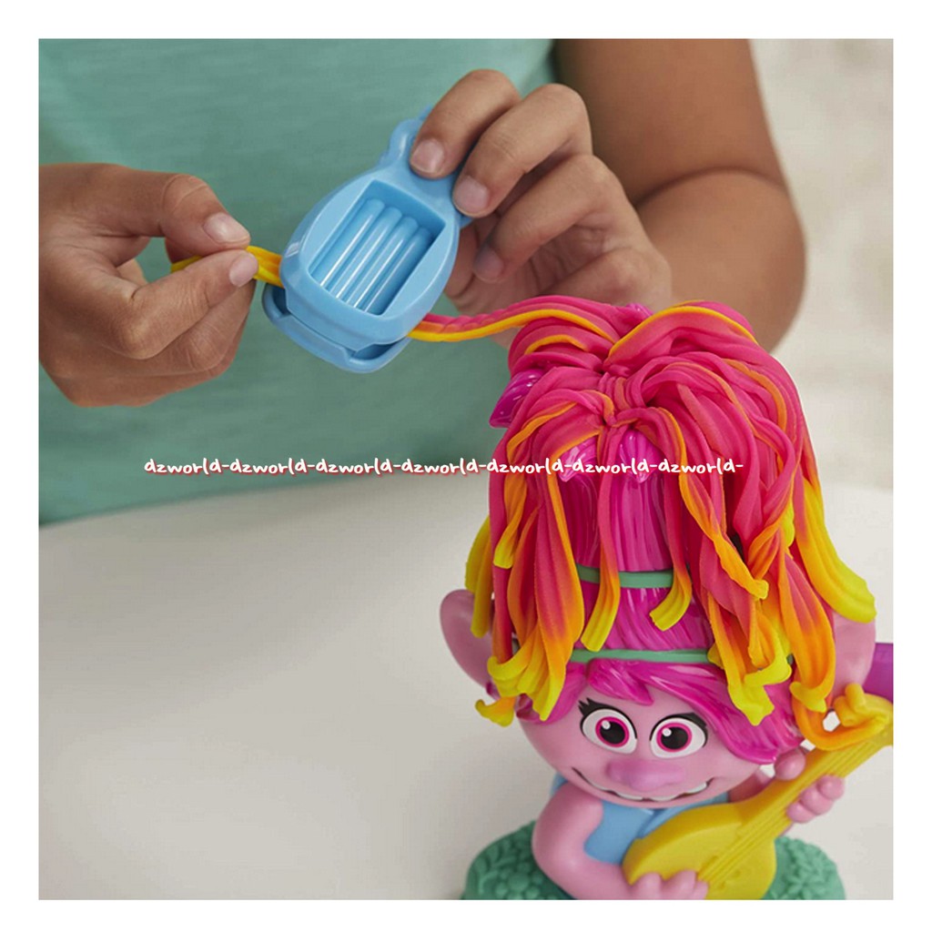 PlayDoh Trolls Poppy Mainan Playdoh Boneka Trolls Dengan Cetakan