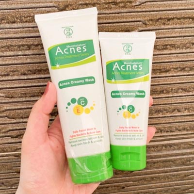 Acnes Creamy Wash Foaming 50 & 100 GR Face Facial Wash Anti Acne