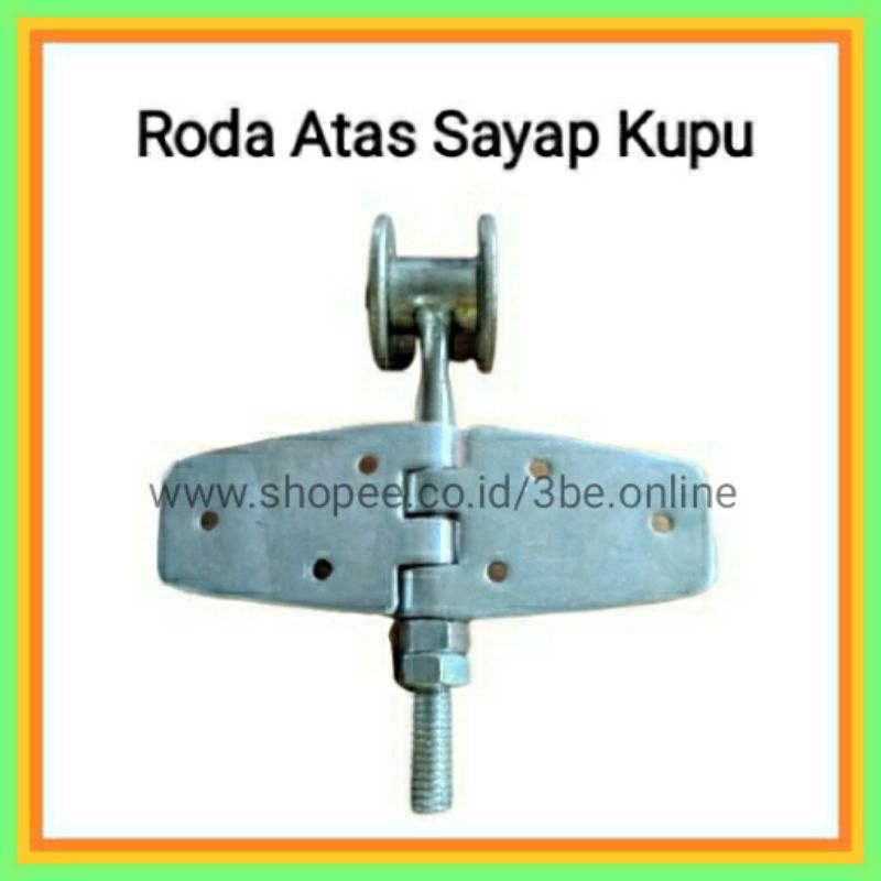 roda atas kupu sayap pintu lipat  kayu besi henderson handerson
