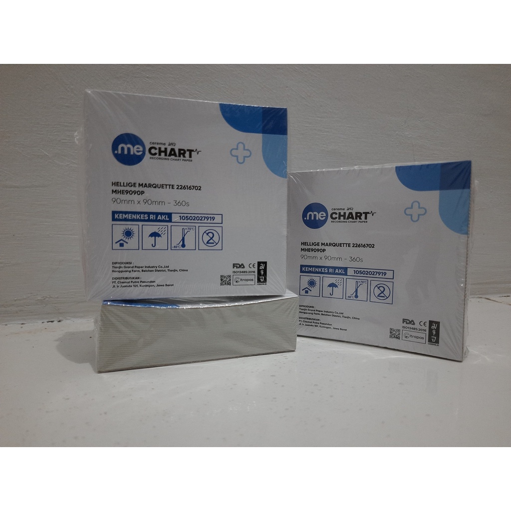 

KERTAS ECG / ECG PAPER HELLIGE MARQUETTE 90MM X 90MM X 360 SHEETS untuk MAC 500