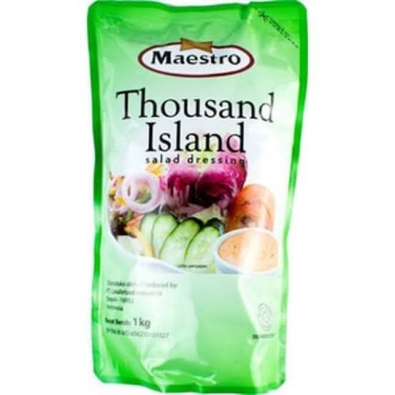 

Maestro Mayonnaise THAUSAND ISLAND pouch 1kg Mayonaise Maestro 1 kg AEESHASTORE