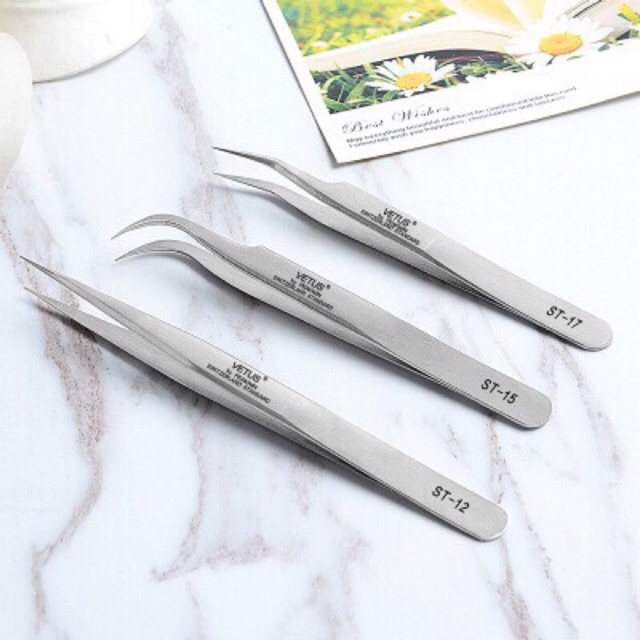 Pinset eyelash extension vetus / Pinset Vetus Tweezers Ceramic