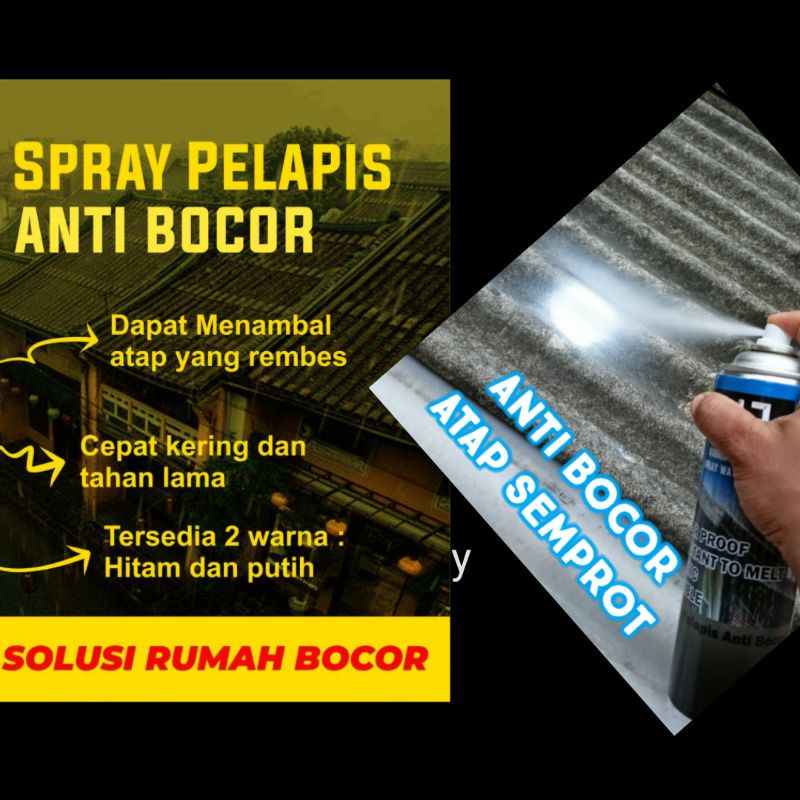 anti bocor atap seng semprot MJ 500 mili/atap seng/asbes/aquarium/kolam/tembok