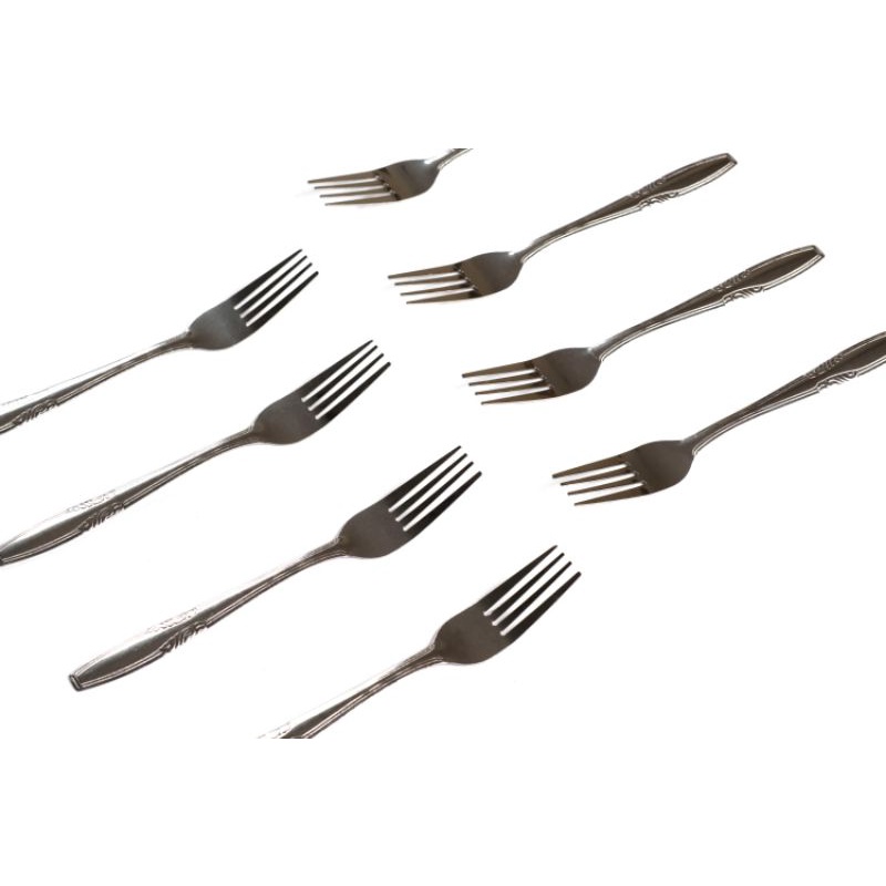 ISI 12 PCS!!! GARPU MAKAN STAINLESS 18GR HARGA MURAH MERIAH