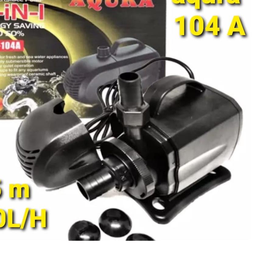 ❃ AQURA 104 A POWER HEAD POMPA KOLAM IKAN HIAS ☛