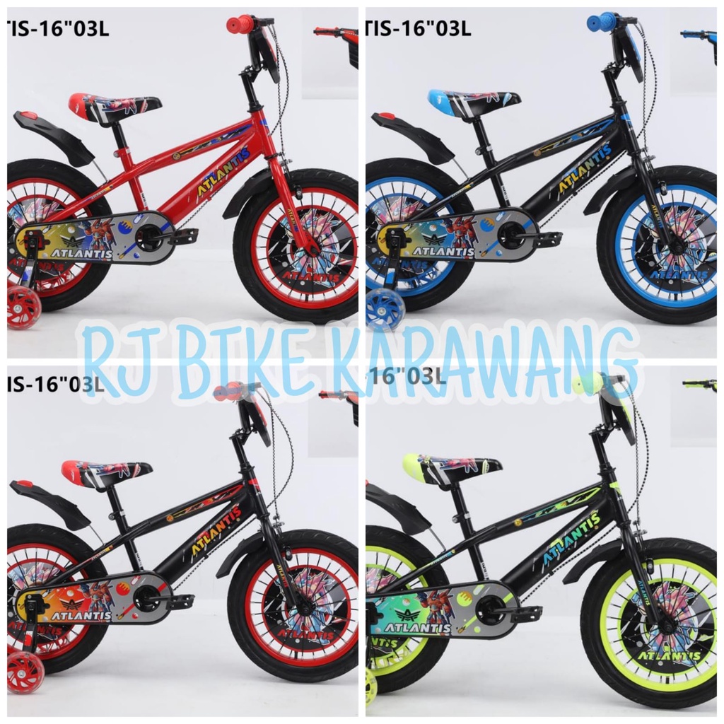 SEPEDA ANAK BMX 12 16&quot; DAN 18 ATLANTIS BMX ROBOT 12 03 L/16 03 L/18 03 L