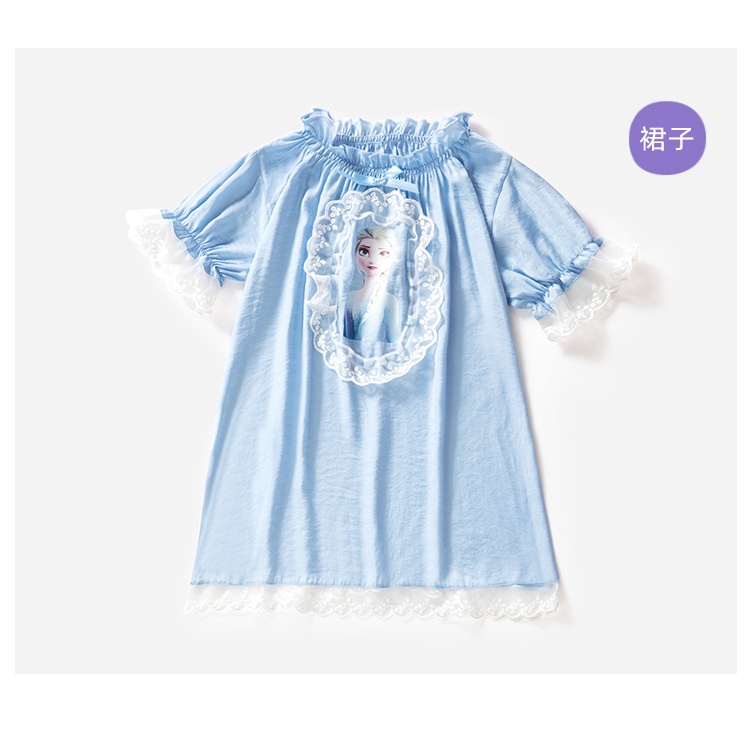 SETELAN BAJU ANAK PEREMPUAN DRESS ANAK PEREMPUAN ELSA FROZEN BAJU TIDUR DASTER PIYAMA ANAK 2021329