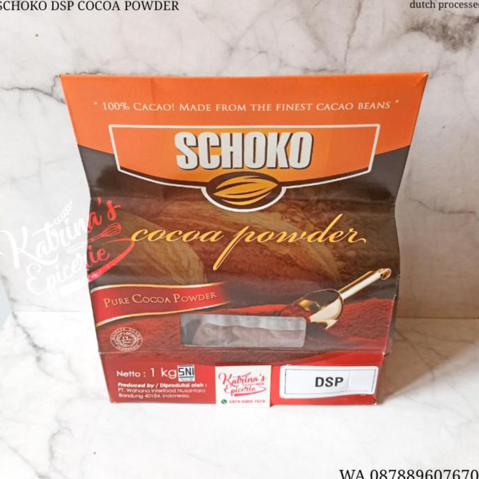 

SCHOKO DSP COCOA POWDER 1 KG DUTCH PROCESSED COKELAT BUBUK